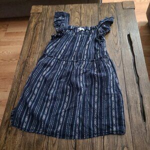 Time and Tru Small 4-6 Blue Print Dress